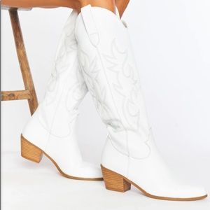🤍Show Me Your MuMu - Billini Urson Cowboy Boots 🤍🤠 Size 7, White